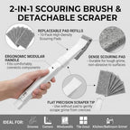 Home Detail Cleaning Kit, Crevice Cleaning Brush, 5-in-1 Detail Duster, Replacement Pads, Microfiber Sleeves and Storage Bag for Window Tracks, Air Vents, Kitchen and Bathroom - Image 3