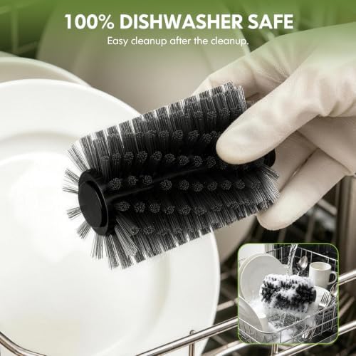 Electric Grill Brush, 12V Cordless BBQ Grill Cleaner with Stable 400 RPM Motor, 1500mAh Battery, Grate Cleaner for Outdoor Barbecue Grates, Portable Brush for Patio, Camping, Backyard Cooking - Image 6