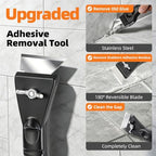 Caulk Gun Kit, Smooth Silicone Caulking Gun and Caulk Remover Tool, Sealant Finishing Tool Grout Scraper for Kitchen Bathroom Window Sink Joint, All in One with Gift Box - Image 5
