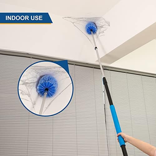 VITEVER Twist-On Cobweb Duster Head Brush, Fits Standard 3/4 inch Threaded Poles, Attachment Spider Web Duster Brush for Outdoor & Indoor Cleaning - Image 5