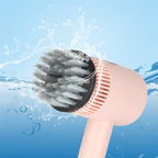 AYNEFY Rechargeable Electric Spin Brush 3 Gears Cordless Cleaning Tool with Extended Long Handle for Oven Grout Shower Tile, 800mAh 360 Rotation (Pink 800mah) - Image 4