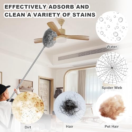 Storystore Ceiling Fan Cleaner Duster, Adjustable Microfiber Duster - Image 2