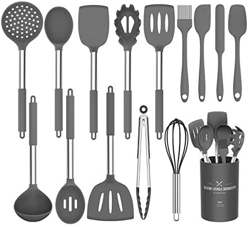 Umite Chef Kitchen Utensil Set, 15pcs Silicone Cooking Utensils by UmiteChef