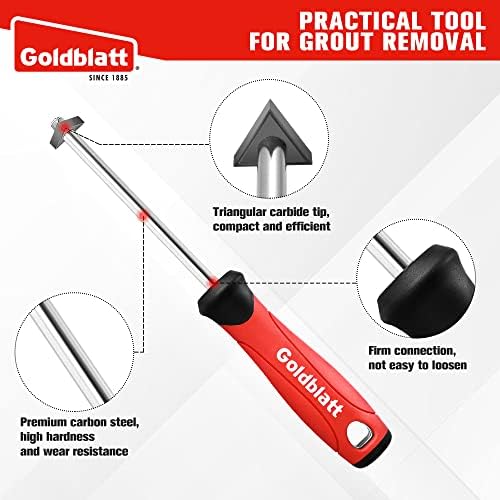 Goldblatt Grout Removal Tool with Replacement Carbide Tip & Goldblatt Cordless Electric Spin Scrubber - Image 3