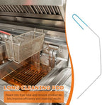 3 pcs Stainless Steel Fryer Cleaning Tools, Including L-Shaped Fryer Cleaning Brush Kitchen Fryer Cleanout Rod Long Handle Deep Fryer Basket Cleaning Brush Kitchen Restaurant Accessories - Image 4