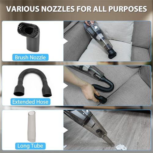 THINKWORK Car Detailing Kit with 8000Pa Vacuum Cordless for Car Cleaning - Image 3