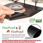 Stove Burner Covers,0.3 MM Double Thickness,8 Pack,Black,Size 10.6” x 10.6” - Image 3