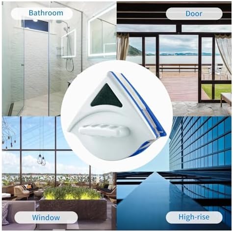 1pc Magnetic Window Cleaner Brush for Washing Windows Wash Home Magnet Household Wiper Glass Cleaning Tool(Red p3-8mm) - Image 3