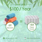 Dish Wash Cloths 6 Pack,Reusable Cleaning Cloth,14''x10'',Multi-Color - Image 3