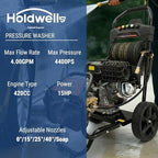 HoldwellS PSI4400 Commercial Gas P*ressure Washer, 4GPM w/ 390CC Engine - Image 2