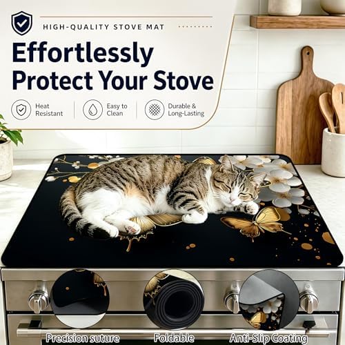 Stove Top Cover,28.5"L x 20.12"W,Heat Resistant Cooktop Protector Mat - Image 5