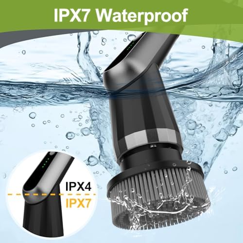 Electric Spin Scrubber, Cordless IPX7 Waterproof Dual Speed Shower Scrubber - Image 5