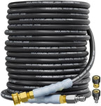 3/8" 4800PSI Pressure Washer Hose 75FT Swivel Quick Connect by TechSweeppro