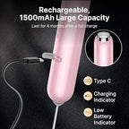 InstaWhisk Milk Frother with Variable Speed, Rechargeable Coffee Frother Wand with Detachable Double Whisk, Handheld Electric Stirrer for Latte, Cappuccino, Matcha, Almond Milk, Protein, Pink - Image 3