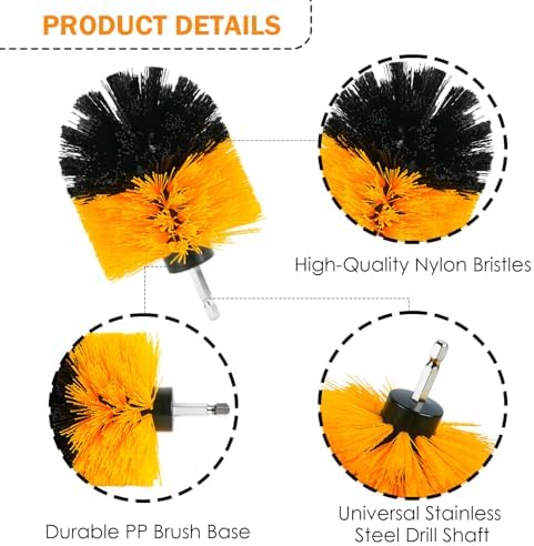 18PCS Drill Brush Attachments Set, Power Cleaning Scrub Brushes - Image 4