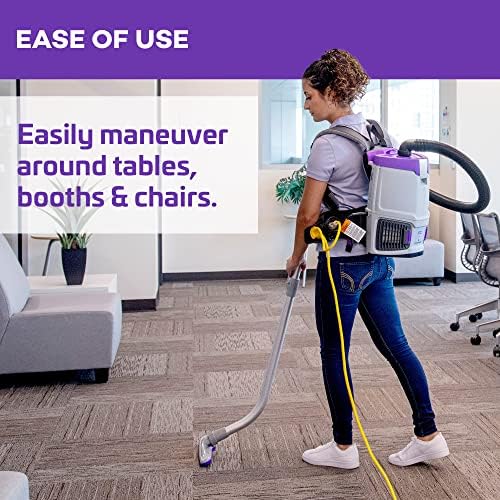 ProTeam GoFit 3 Commercial Backpack Vacuum with Xover Multi-Surface Telescoping Wand Tool Kit, 3 qt, Corded - Image 2