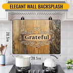 NYZE Electric Stove Top Cover, Cooktop Protector for Extra Counter Space, Heat Resistant & Non-Slip Kitchen Mat - Rustic Wood Grateful, 28" x 20" - Image 2