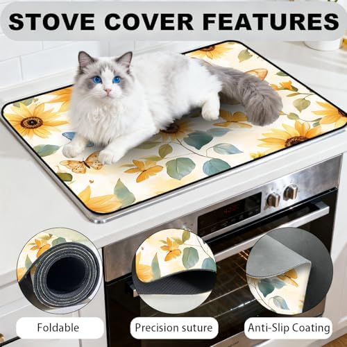 Stove Top Cover,28.5"L x 20.39"W,Heat Resistant Cooktop Protector Mat - Image 5