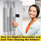 Refrigerator Door Handle Covers,6pcs, Kitchen Appliance Decor, Fridge Microwave Dishwasher Cloth Covers, Keep Your Kitchen Appliance Clean from Smudges, Drips, Food Stains, Oil. (Gray) - Image 4