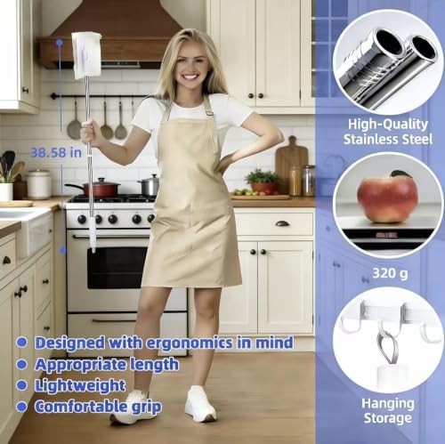 Clip on Mini Mop for Kitchen Counter & Floor, Lightweight Cleaning Tool - Image 4