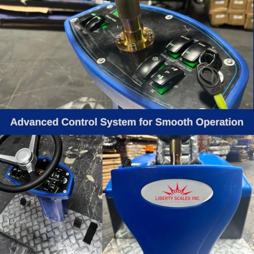 Liberty LS-WS1400 Industrial Floor Sweeper – Ride-On Electric Floor Sweeper with Ride On Vacuum Cleaner System & Superior Dust Filtration – 120L Capacity Commercial Floors Cleaner – Blue - Image 3