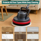 12" Commercial 437.056 Cleaning Orbiter Pad +Microfiber Carpet Bonnet+Floor Buffer Pad for Oreck 550MC Orbiter Floor Machine .Fit Tile, Vinyl Floors -Polishing and Deep Clean 6 Pack - Image 6