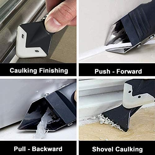 King&Charles Silicone Caulking Tool Kit, 3in1 Caulk&Grout Remover Tool - Image 4
