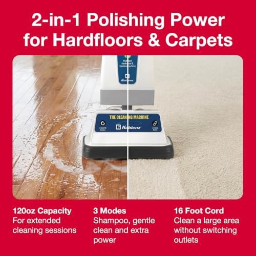Koblenz P-820 BA Carpet Shampooer and Floor Polisher, Polishing Pads, Blue - Image 2
