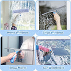Mitclear Window Cleaning Kit 14IN Squeegee & Scrubber for Shower Glass Car - Image 4