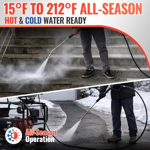 YAMATIC 3/8 in Pressure Washer Hose, 4000 PSI, 35 FT - Image 6