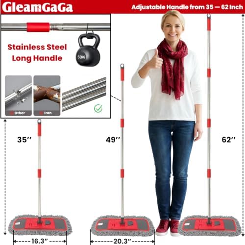 Dust Mop for Floor Cleaning for Hardwood, Laminate, Tile & Marble Floors - Image 3