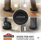 Felt Furniture Sliders for Hardwood Floors X-PROTECTOR 16 PCS 3 ½” - Image 2