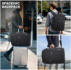 POSO Vacuum Backpack Travel, 60L Expandable Vacuum Seal Backpack with Pump & Laptop Compartment (Fits 17") - Image 2