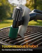 2026 Electric Grill Brush with 2 Brush Heads, 800RPM 25kgf High Torque BBQ Cleaner, 3500mAh Battery, 180 Mins Long Runtime, Extended Handle, Works as Grill Scraper for Tough Grease - Image 5