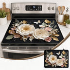 Stove Top Cover,28.5"L x 20.34"W,Heat Resistant Cooktop Protector Mat by seewan