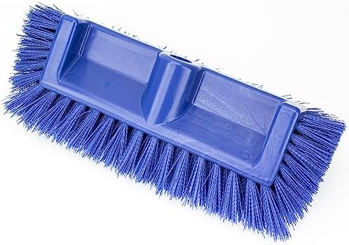 SPARTA Multi-Level Tile Scrub Brush 12" Wide Brush Head, Heavy-Duty Tile Cleaning Brush with End Bristles for Commercial Tiles, Tubs and Floor, Plastic, 12 Inches, Blue, (Pack of 12) - Image 2