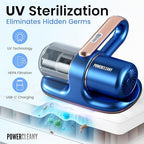 Mattress Vacuum Cleaner, 13KPa Bed Vacuum Cleaner with UV-C Light HEPA Filter & Ultrasonic, Versatile Cordless Handheld Vacuums for Bed, Sofa, Couch, Crib (Cordless) - Image 2