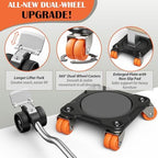 ONEON Heavy Duty Furniture Movers with Wheels &Lifter(10 Dual Wh Parked_XL) - Image 2