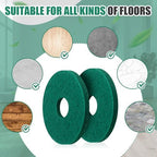 Teenyyou 5 Pcs 12" Cleaning Orbiter Pads Commercial Floor Buffer Pads Hardwood Floor Maintenance Scrubber Polisher Cleaning and Stripping for Orbiter Machine (Green) - Image 6