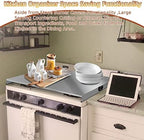 Stainless Steel Gas Stove Top Cover, Noodle Board Cooktop Cover, Kitchen Organizer for Gas and Electric Stove Range Expanding Kitchen Space, Large Size 30"x 22"x3", Sliver - Image 6