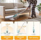 NEWBULIG 14-in-1 Steam Mop, Powerful Detachable Handheld Steam Cleaner for Floor Cleaning with 2 Washable Pads, 16.4 FT Cord, Multi-Purpose Floor Steamer for Hardwood, Clothes, Carpet, Tile, Grout - Image 5