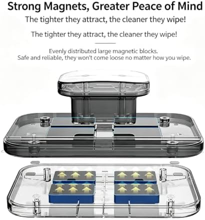 6-in-1 Magnetic Window Cleaner, Double-Sided Tool for Windows & Cars (3-10mm) - Image 4