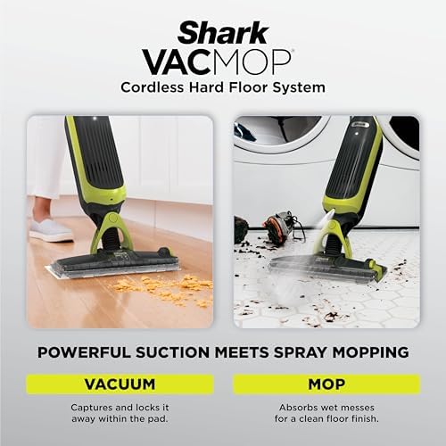 Shark VACMOP Cordless Vacuum & Spray Mop, Gray, VM180 - Image 2