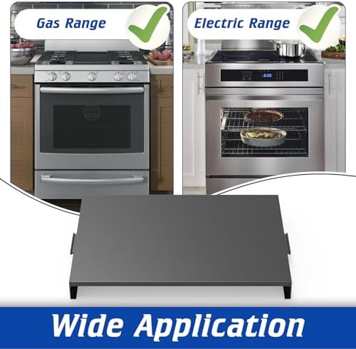 Stove Top Cover with Handles, Heavy Duty Metal Noodle Board Cooktop Cover for Gas/Electric Stove Top, (L 30" x W 22" x H 3") Large Gas Stove Protective Cover for Kitchen Space Expansion - Image 6