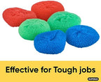 Nylon Scouring Pads-Dish Scrubbers, for Dishes, Pots, and Stoves, Durable Mesh Scourers, for Tough Cleaning. Nylon Dish Scrubbers, Assorted Colors (Superio) (6 Pack) - Image 4