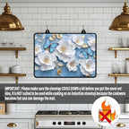 Modern White Gold Flower Stove Top Cover for Electric Stoves - Image 4