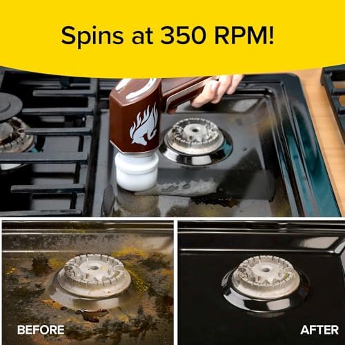 Horsepower Electric Power Scrubber, Waterproof, 350 RPM, 5 Brush Heads - Image 4