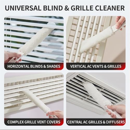 Home Detail Cleaning Kit, Crevice Cleaning Brush, 5-in-1 Detail Duster, Replacement Pads, Microfiber Sleeves and Storage Bag for Window Tracks, Air Vents, Kitchen and Bathroom - Image 5