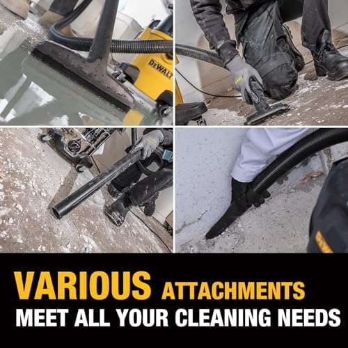 DEWALT STEALTHSONIC Wet Dry Shop Vac 6 Gallon, Shop Vacuum Wet and Dry 5 HP, Ultra Quiet Shopvac with Powerful Suction, Wet Dry Vacuum Cleaner for Home, Garage, Workshop, Jobsite, DXV06P-QT - Image 4