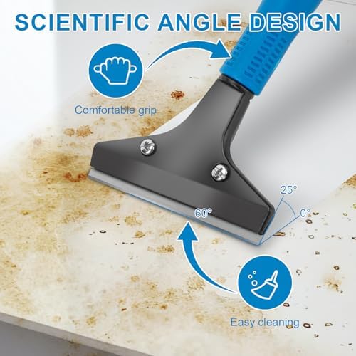 KeFanta Floor Scraper, 4" Wide Heavy Duty Razor Blade Scraper Tool, 45.7" - Image 2
